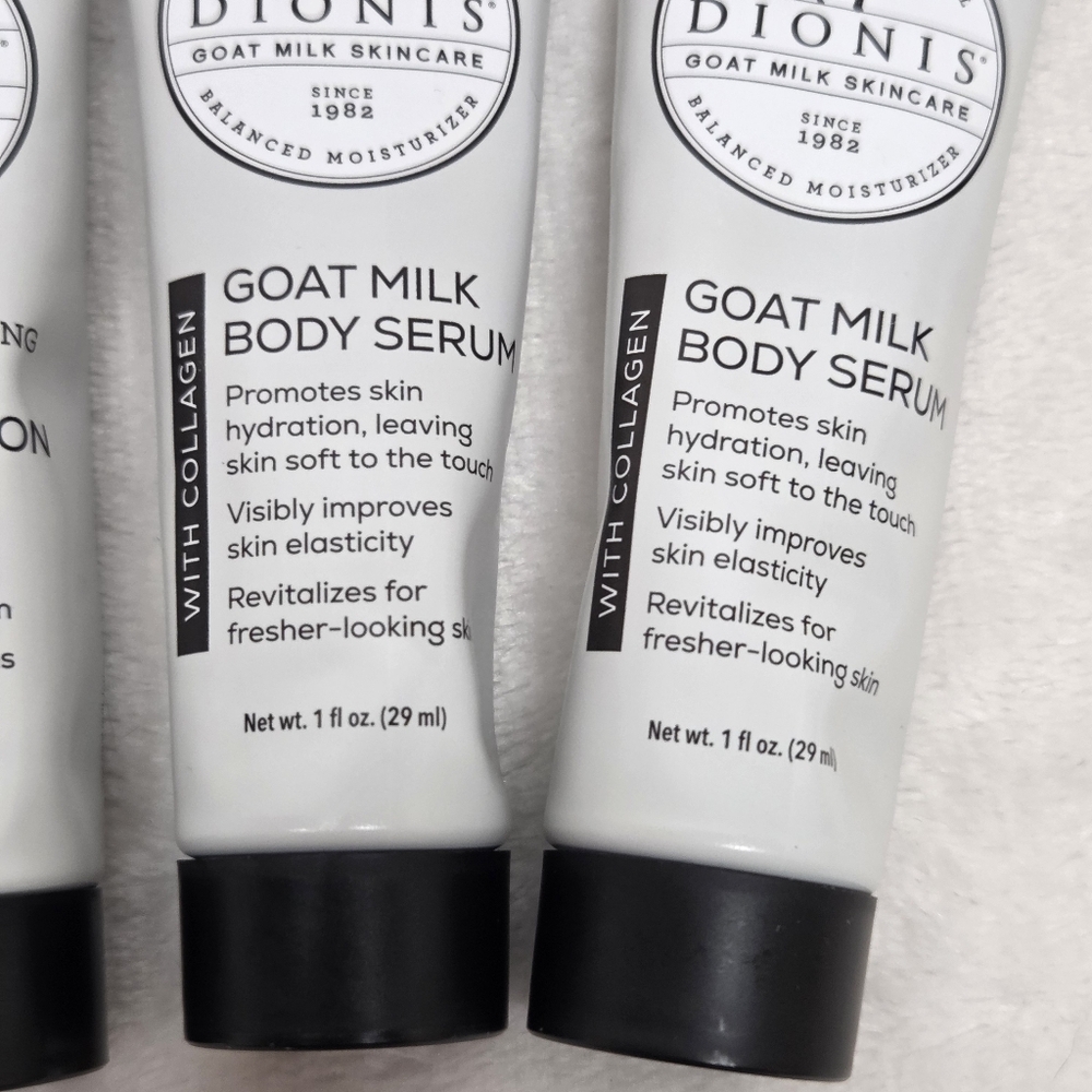 ​Dionis Goat Milk Skincare Mini Set Of 4- Lotion & Serum (Retinol/Collagen) New - Picture 3 of 8